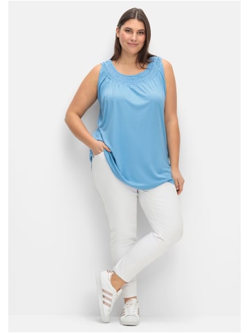 sheego Top in jeansblau