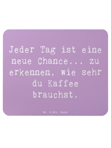 Mr. & Mrs. Panda Mauspad Spruch Motivation und Kaffee mit Spruch in Lavendeltraum