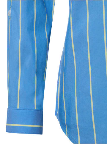 Marie Lund Bluse in blau zitrone - 0008