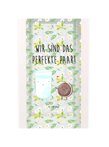 Mr. & Mrs. Panda Laterne Milch Keks mit Spruch in Transparent