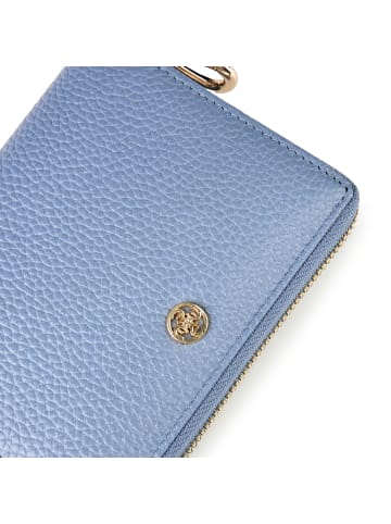 Esquire Alexandria Geldbörse RFID Schutz Leder 13 cm hellblau