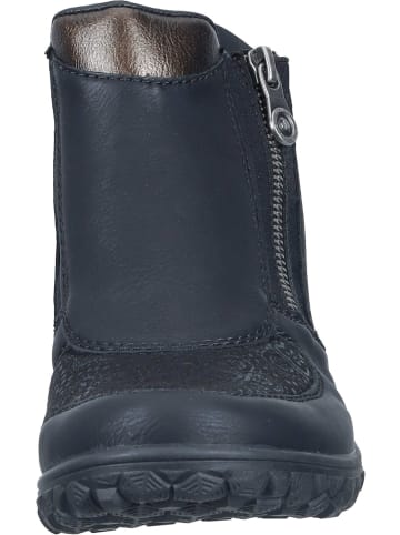 rieker Freizeit Stiefel in schwarz/black-flower/antik