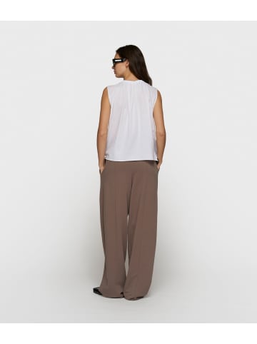 10Days Pleated Top Jersey in White