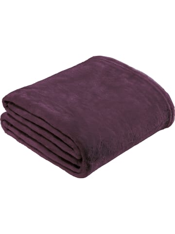 REDBEST Fleece, Microfaser Fleece Wohndecke 5er-Pack Amarillo in dunkelviolett