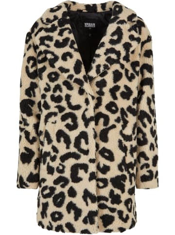 Urban Classics Urban Classics Damen Ladies Oversized AOP Sherpa Coat in sandleo