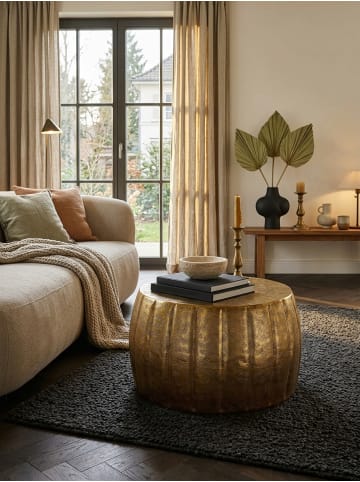 KADIMA DESIGN Wohnzimmertisch Modern | Orient-Style, Aluminium, Farbauswahl in Gold