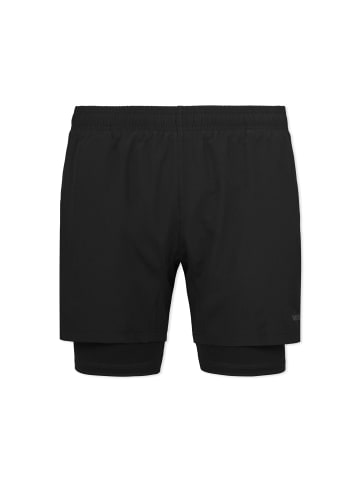 SNOCKS 2 in 1 Tainingshorts Herren 1 Stück in Schwarz
