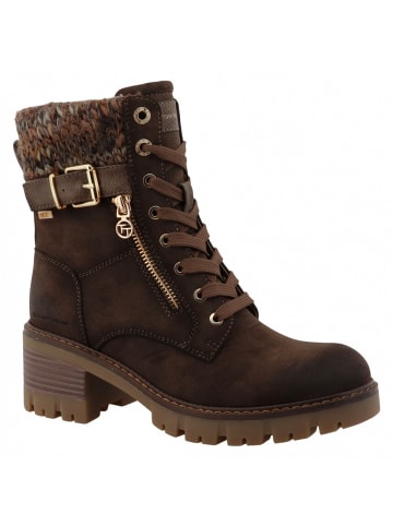 Tom Tailor Schnürstiefel in Braun
