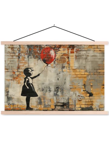 MuchoWow Lehrtafel / Wandbehang Beige