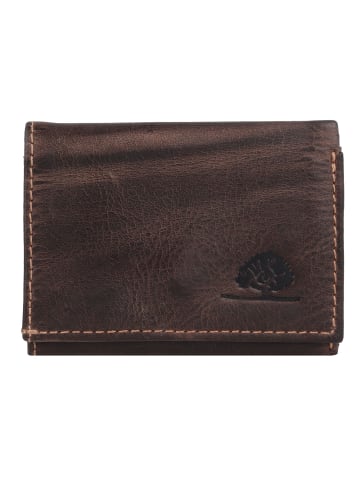 Greenburry Tornado Geldbörse RFID Schutz Leder 9.5 cm in teak brown