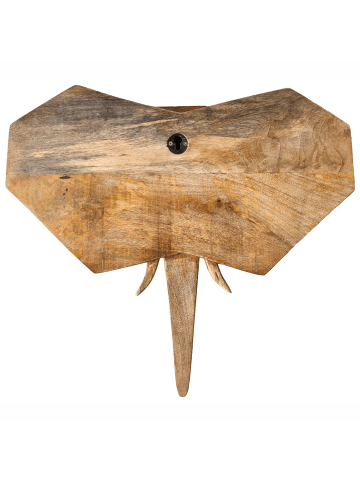 Beliani Wandobjekt GAROUA in Braun - (W) 40 x (H) 37 x (L) 3 cm