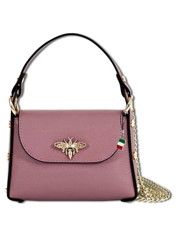 Florence Umhängetasche Leder rosa, antik ca. 19cm