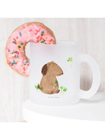 Mr. & Mrs. Panda Kaffeebecher Hund Kleeblatt ohne Spruch in Transparent