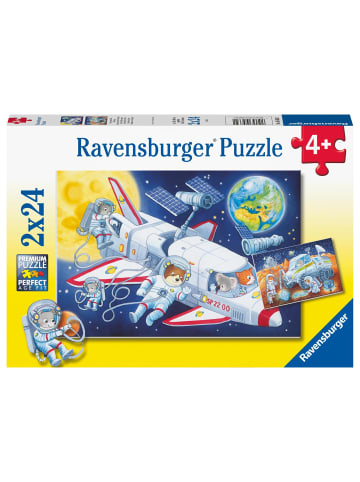 Ravensburger Ravensburger Kinderpuzzle - 05665 Reise durch den Weltraum - 2x24 Teile...