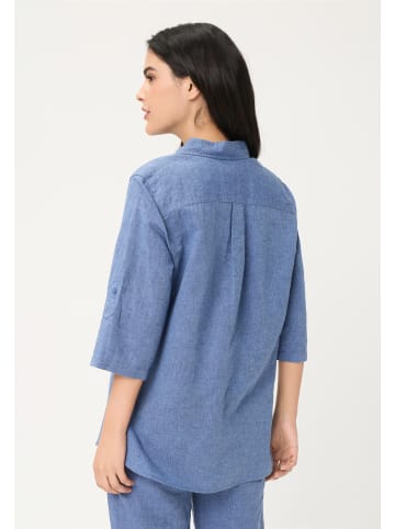 Olsen Bluse in Indigo Denim Melange