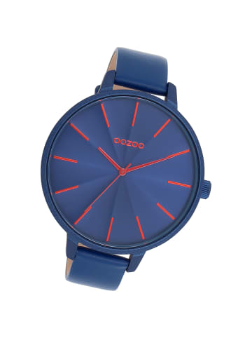 Oozoo Armbanduhr Oozoo Timepieces blau extra groß (ca. 48mm)