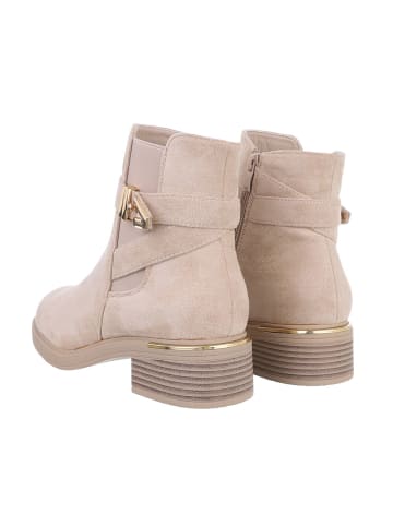 Ital-Design Stiefelette in Beige