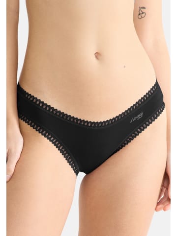 Sloggi Mini Slip GO Crush in Schwarz / creme