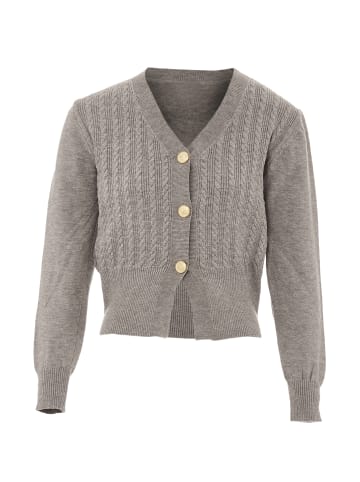 NAEMI Damen Strickjacke in Hellgrau