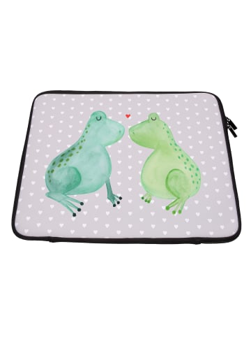 Mr. & Mrs. Panda Hülle Laptop Frosch Liebe ohne Spruch in Grau Pastell
