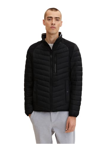 Tom Tailor Steppjacke ohne Kapuze Übergangs Blouson Hybrid Jacke in Schwarz-2