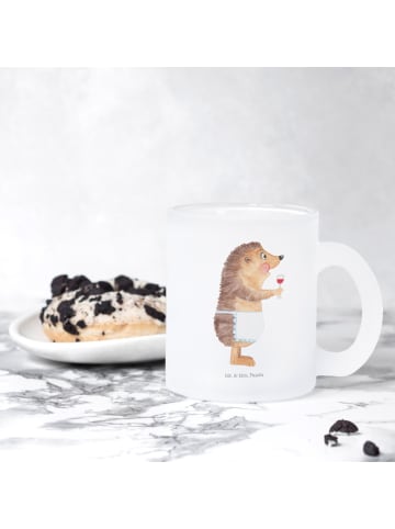 Mr. & Mrs. Panda Tee Tasse Igel Wein ohne Spruch in Transparent