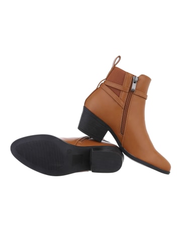 Ital-Design Stiefelette in Camel