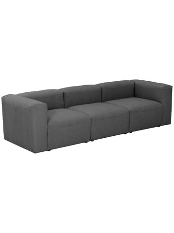 58 aufm Kessel SOFA 3-Sitzer Kattrina Flachgewebe anthrazit