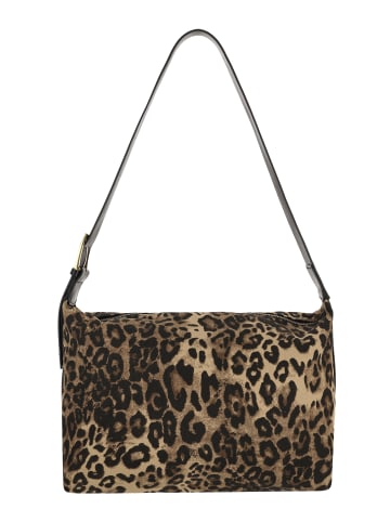 faina Women Shoulder Bag in Black Beige Leo