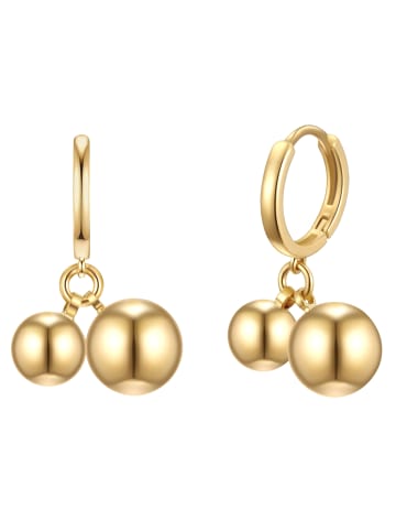 Lulu & Jane Creolen Kugel aus Metall-Legierung in gelbgold