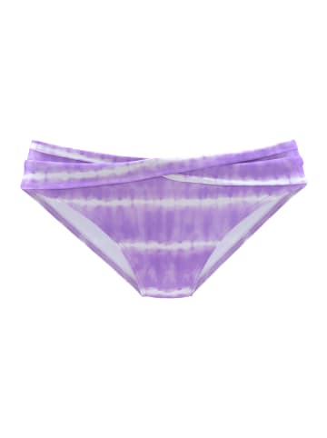 s.Oliver Bikini-Hose in lila-weiß