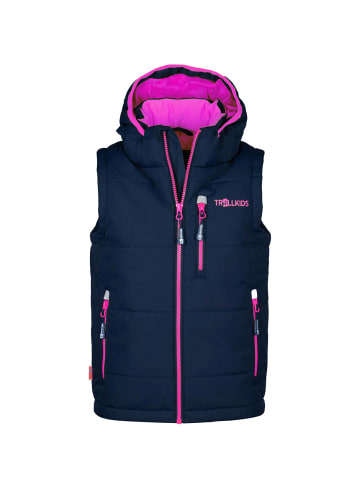 Trollkids Weste "Narvik XT" in Marineblau/Magenta