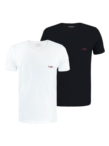 Emporio Armani 2er Pack Crew Neck T-Shirt in Mehrfarbig