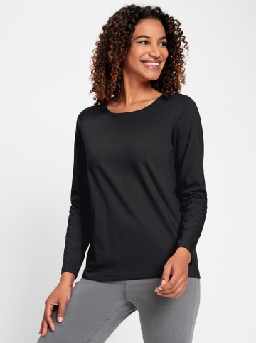 WITT WEIDEN Rundhalsshirt in schwarz