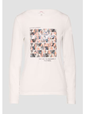 s.Oliver T-Shirt in 02D0_ecru