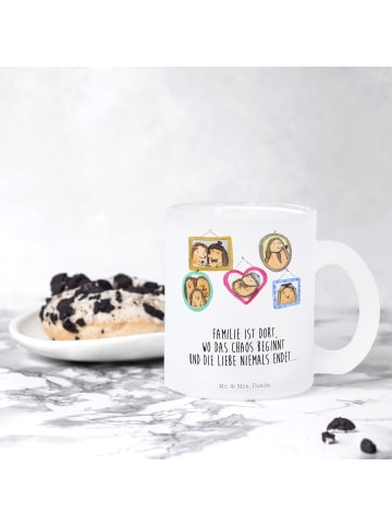 Mr. & Mrs. Panda Tasse Igel Familie mit Spruch in Transparent