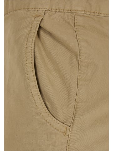 Urban Classics Urban Classics Damen Ladies High Waist Cargo Jogging Pants in unionbeige