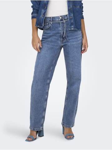 ONLY Straight-Fit jeans in Medium Blue Denim
