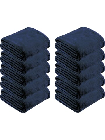 REDBEST Fleece, Microfaser Wohndecke 10er-Pack in dunkelblau