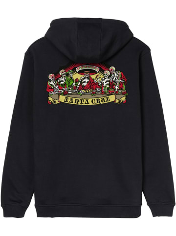 Santa Cruz Hoodie "Guzman Scroll Front Hood" in Schwarz