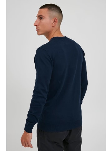 INDICODE Rundhalspullover IDBadan 35542MM Herren Feinstrickpullover in dunkelblau