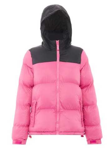 myMo Wattierte Steppjacke in Rosa Schwarz