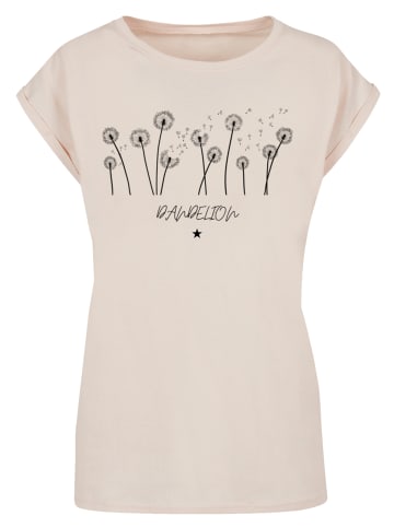 F4NT4STIC Extended Shoulder T-Shirt Dandelion Blume in Whitesand