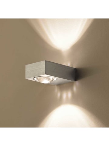 s.LUCE Wandleuchte Beam X eckig up & down modern in Aluminium