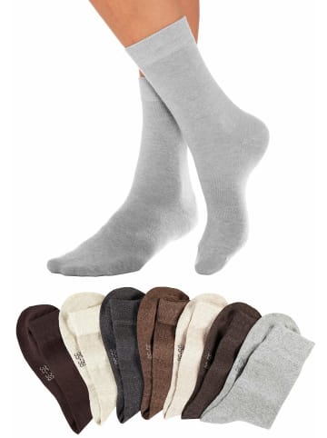 LAVANA basic Basicsocken in braun