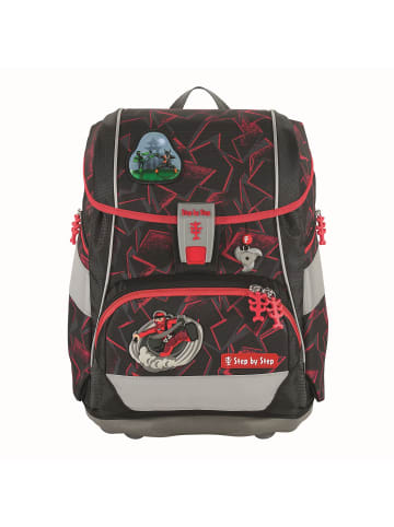 Step by Step Grundschulranzen-Set 2IN1 PLUS Ninja Yuma  in Schwarz/Rot