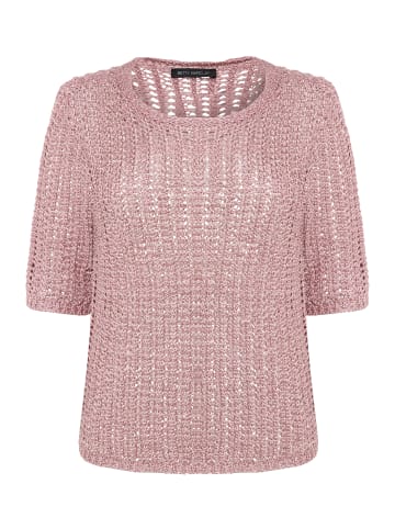 Betty Barclay Strickpullover mit Lochmuster in Pink Dolphin