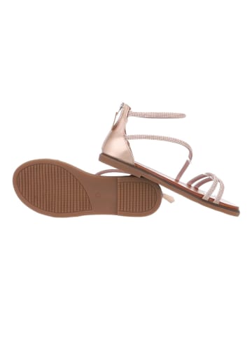 Ital-Design Sandale & Sandalette in Camel und Gold