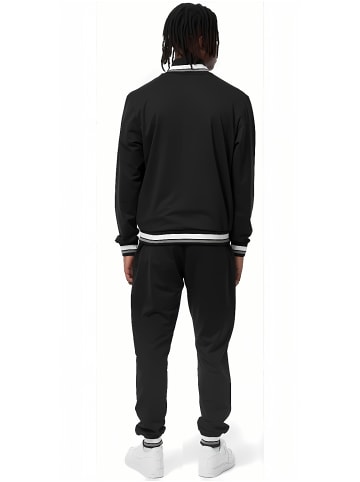 Lonsdale Trainingsanzug "Poolewe" in Schwarz