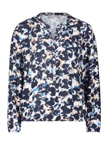 BETTY & CO Schlupfbluse mit Print in Blau/Camel